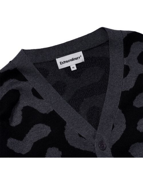EXTRAORDINARY(エクストラオーディナリー)の「PATTERN CARDIGAN CHARCOAL(カーディガン/ボレロ・レディース・その他・LARGE/MEDIUM/X-LARGE)」の4枚目の写真