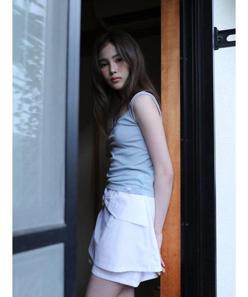 UGLY SHADOW(アグリーシャドウ)の「STAR CONTRAST SLEEVELESS(BLUE)(Tシャツ/カットソー・レディース・その他・FREE)」の1枚目の写真