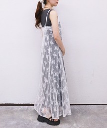 キャミ 総レース キャミソール ドレス」に該当するワンピース