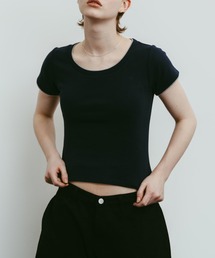 layered crewneck tee