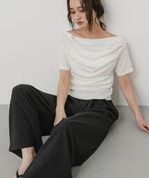 SENSE OF PLACE by URBAN RESEARCH | シアードレープトップ(半袖)(Tシャツ/カットソー)