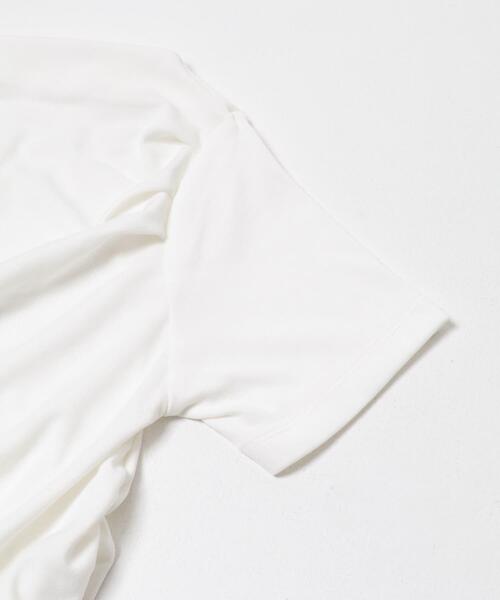 SENSE OF PLACE by URBAN RESEARCH(センスオブプレイスバイアーバンリサーチ)の「シアードレープトップ(半袖)(Tシャツ/カットソー・レディース・ライトブルー/ブラック/オフホワイト・ONE)」の12枚目の写真