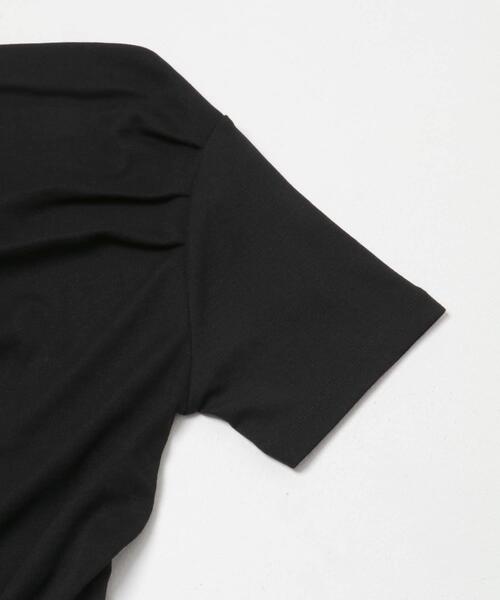 SENSE OF PLACE by URBAN RESEARCH(センスオブプレイスバイアーバンリサーチ)の「シアードレープトップ(半袖)(Tシャツ/カットソー・レディース・ライトブルー/ブラック/オフホワイト・ONE)」の18枚目の写真