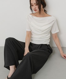 SENSE OF PLACE by URBAN RESEARCH | シアードレープトップ(半袖)(Tシャツ/カットソー)