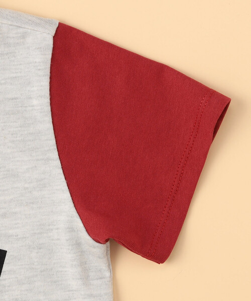 COMME CA ISM(コムサイズム)の「半袖プリントTシャツ(ベビーサイズ)(Tシャツ/カットソー・キッズ・キナリ/レッド/ネイビー・80-90cm)」の7枚目の写真