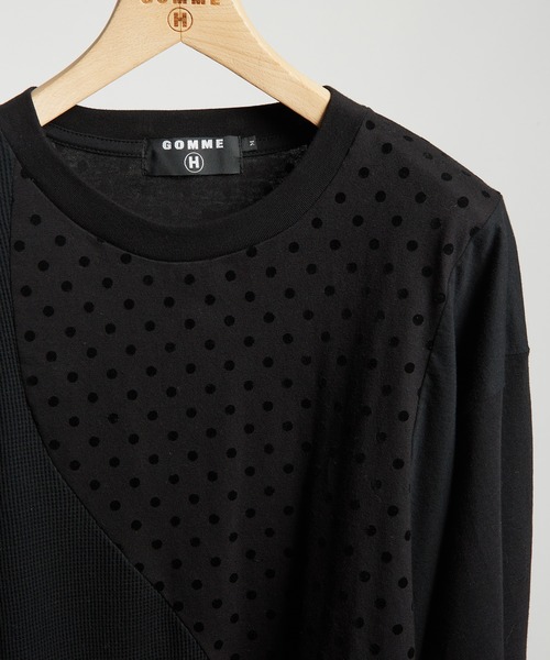 GOMME HOMME(ゴムオム)の「ドットウェーブT(Tシャツ/カットソー・メンズ・ブラック・MEDIUM)」の3枚目の写真