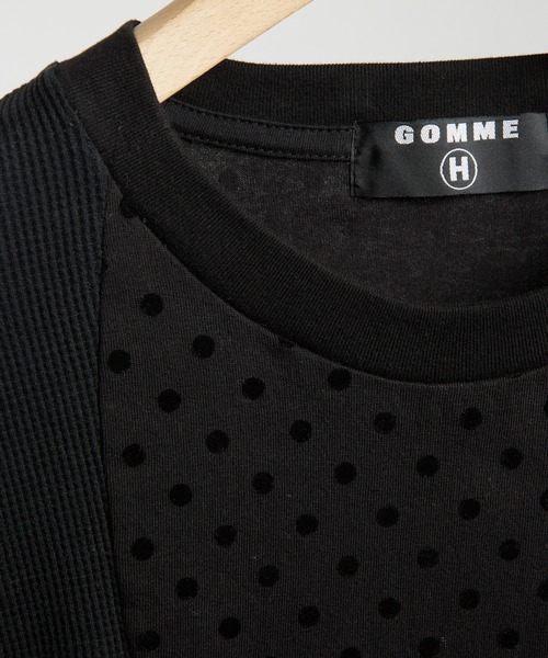 GOMME HOMME(ゴムオム)の「ドットウェーブT(Tシャツ/カットソー・メンズ・ブラック・MEDIUM)」の4枚目の写真
