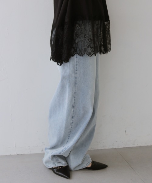 cheriella(シェリエラ)の「【cheriella】裾レースノースリーブトップス HEM LACE SLEEVELESS TOPS(Tシャツ/カットソー・レディース・オフホワイト/ブラック・FREE)」の19枚目の写真