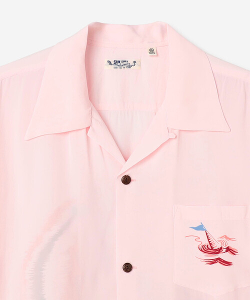 SUN SURF（サンサーフ）の「SUN SURF | ハワイアンシャツ “WATER SKIING”  MEN（シャツ/ブラウス・メンズ・オフホワイト/ピンク・XL/L）」の17枚目の写真