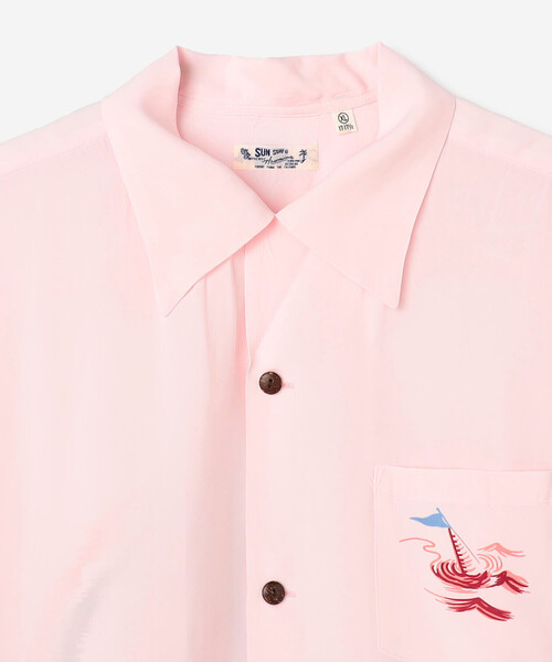 SUN SURF（サンサーフ）の「SUN SURF | ハワイアンシャツ “WATER SKIING”  MEN（シャツ/ブラウス・メンズ・オフホワイト/ピンク・XL/L）」の16枚目の写真