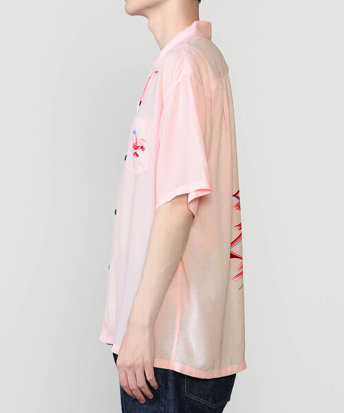SUN SURF（サンサーフ）の「SUN SURF | ハワイアンシャツ “WATER SKIING”  MEN（シャツ/ブラウス・メンズ・オフホワイト/ピンク・XL/L）」の7枚目の写真