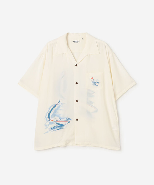 SUN SURF（サンサーフ）の「SUN SURF | ハワイアンシャツ “WATER SKIING”  MEN（シャツ/ブラウス・メンズ・オフホワイト/ピンク・XL/L）」の18枚目の写真