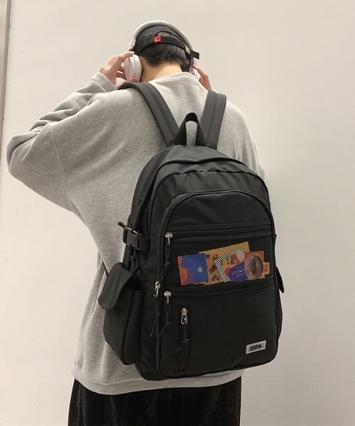 boemy(ボエミー)の「A4対応シンプル大容量 リュックサック(バックパック/リュック・レディース・ホワイト/ブラック・FREE)」の22枚目の写真