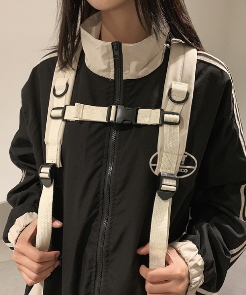 boemy(ボエミー)の「A4対応シンプル大容量 リュックサック(バックパック/リュック・レディース・ホワイト/ブラック・FREE)」の20枚目の写真