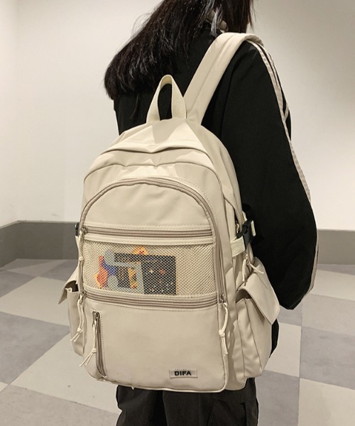 boemy(ボエミー)の「A4対応シンプル大容量 リュックサック(バックパック/リュック・レディース・ホワイト/ブラック・FREE)」の19枚目の写真