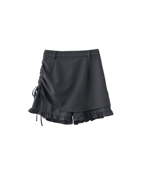 idem(イデム)の「layered frill mini pants/巻きスカート風ショートパンツ(その他パンツ・レディース・ブラック/グレー・FREE)」の17枚目の写真