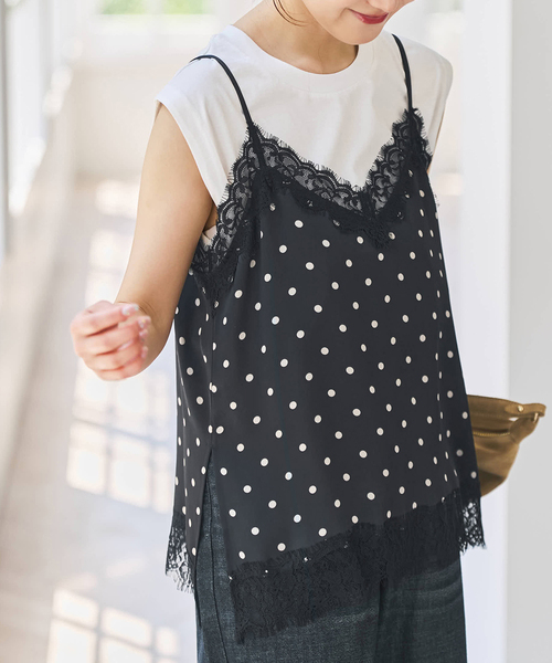 Spick & Span｜スピック アンド スパンのキャミソール（ドット柄）通販