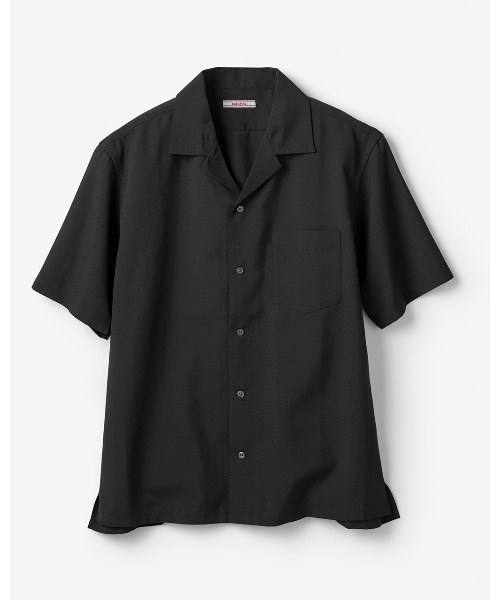 DoCLASSE( ドゥクラッセ)の「リネン混オープンカラーシャツ・半袖(シャツ/ブラウス・メンズ・ベージュ/カーキ/ネイビー/オレンジ/グレー/オフホワイト/ブラック・L/XXXL/3L/LL/S/M)」の2枚目の写真
