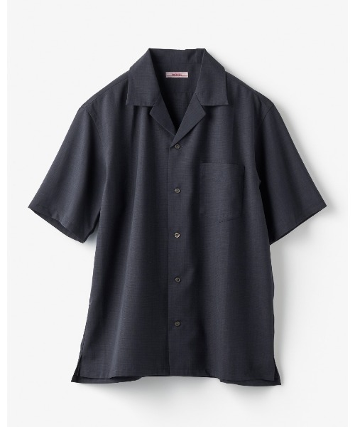 DoCLASSE( ドゥクラッセ)の「リネン混オープンカラーシャツ・半袖(シャツ/ブラウス・メンズ・ベージュ/カーキ/ネイビー/オレンジ/グレー/オフホワイト/ブラック・L/XXXL/3L/LL/S/M)」の16枚目の写真