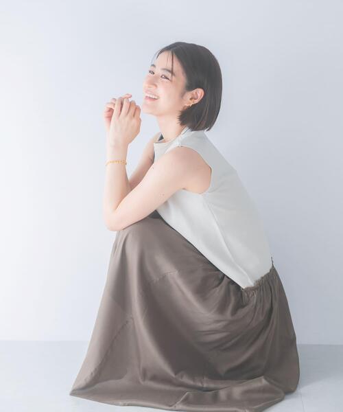 URBAN RESEARCH ROSSO WOMEN(アーバンリサーチ ロッソ)の「ドッキングストレートワンピース(ワンピース・レディース・ブラック/ホワイト系その他・FREE)」の7枚目の写真