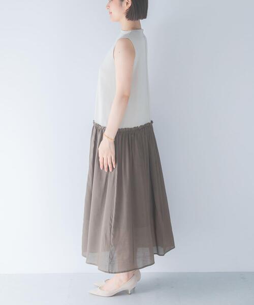 URBAN RESEARCH ROSSO WOMEN(アーバンリサーチ ロッソ)の「ドッキングストレートワンピース(ワンピース・レディース・ブラック/ホワイト系その他・FREE)」の13枚目の写真