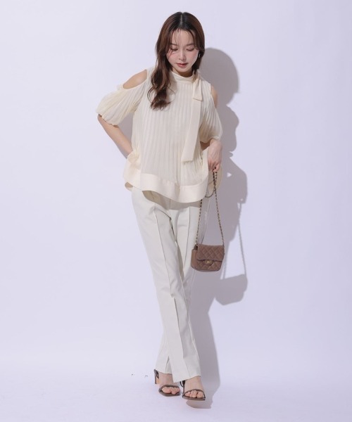 Mystrada（マイストラーダ）の「クロップドパンツ（その他パンツ・レディース・ブラック/オフホワイト・36/34/38）」の2枚目の写真