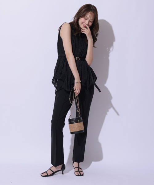 Mystrada（マイストラーダ）の「クロップドパンツ（その他パンツ・レディース・ブラック/オフホワイト・36/34/38）」の8枚目の写真