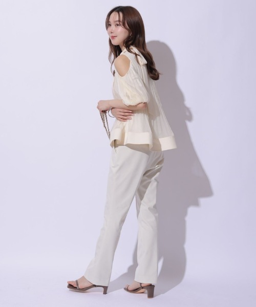 Mystrada（マイストラーダ）の「クロップドパンツ（その他パンツ・レディース・ブラック/オフホワイト・36/34/38）」の3枚目の写真