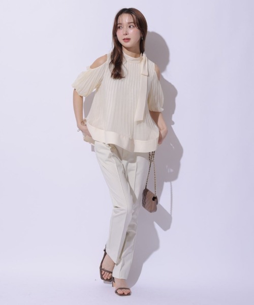 Mystrada（マイストラーダ）の「クロップドパンツ（その他パンツ・レディース・ブラック/オフホワイト・36/34/38）」の5枚目の写真