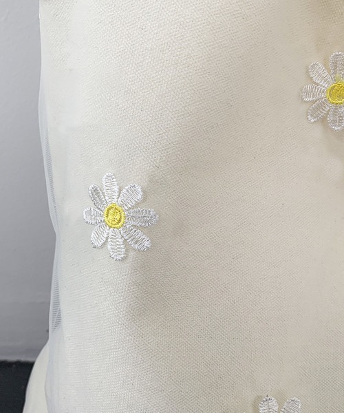 blackdia ocean(ブラックダイヤオーシャン)の「blackdia ocean チュール 刺繍デザイントートバッグ / フラワー バタフライ 肩掛けバッグ(トートバッグ・レディース・その他2/その他4/その他1/ブラック/その他3/ホワイト・FREE)」の11枚目の写真