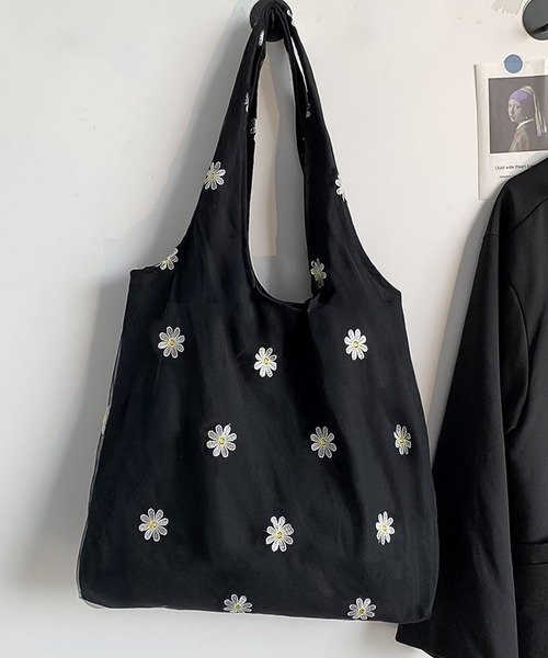 blackdia ocean(ブラックダイヤオーシャン)の「blackdia ocean チュール 刺繍デザイントートバッグ / フラワー バタフライ 肩掛けバッグ(トートバッグ・レディース・その他2/その他4/その他1/ブラック/その他3/ホワイト・FREE)」の8枚目の写真