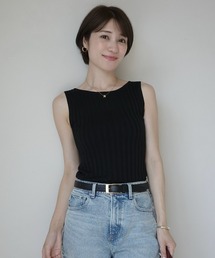 ボートネックシルクニット