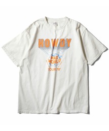 HOUSTON ヒューストン PIGMENT HOWDY PRINT TEE ピグメント ハウディ― ロゴ プリント 半袖Tシャツ