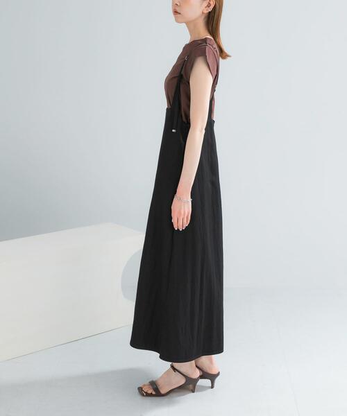 URBAN RESEARCH ROSSO WOMEN（アーバンリサーチ　ロッソ）の「ハイウエストサススカート（ジャンパースカート・レディース・モカ/ブラック・FREE）」の22枚目の写真