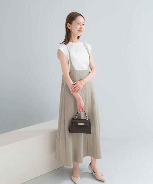 URBAN RESEARCH ROSSO WOMEN（アーバンリサーチ　ロッソ）の「ハイウエストサススカート（ジャンパースカート・レディース・モカ/ブラック・FREE）」の8枚目の写真