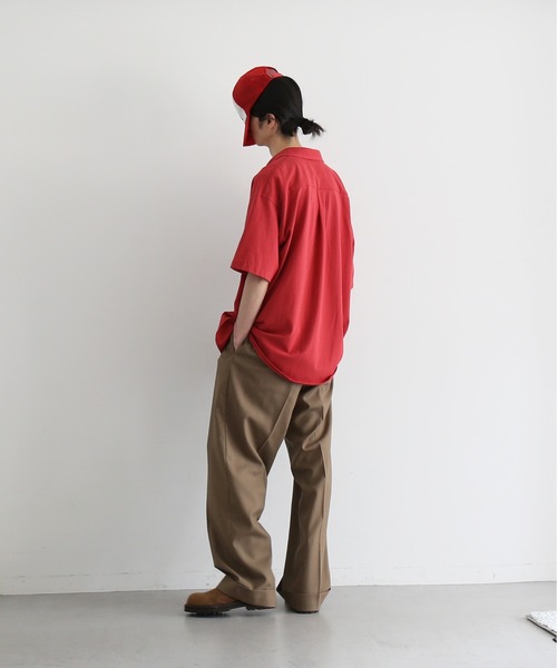 KAIKO(カイコー)の「KAIKO Wool wide slacks(スラックス・メンズ・ブラック/ライトブラウン・0/1/2)」の7枚目の写真