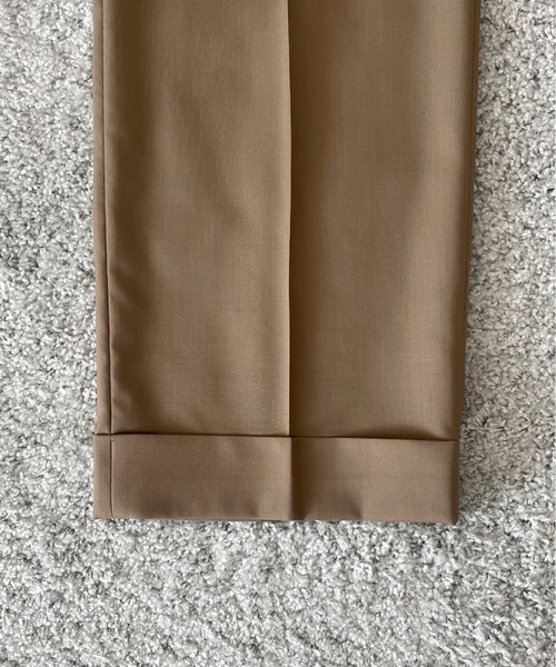 KAIKO(カイコー)の「KAIKO Wool wide slacks(スラックス・メンズ・ブラック/ライトブラウン・0/1/2)」の12枚目の写真