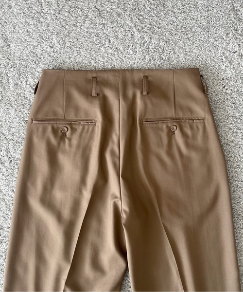 KAIKO(カイコー)の「KAIKO Wool wide slacks(スラックス・メンズ・ブラック/ライトブラウン・0/1/2)」の13枚目の写真