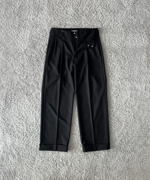 KAIKO(カイコー)の「KAIKO Wool wide slacks(スラックス・メンズ・ブラック/ライトブラウン・0/1/2)」の16枚目の写真