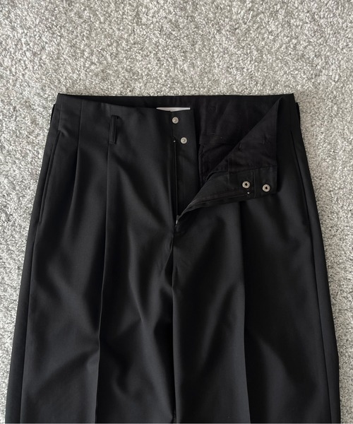KAIKO(カイコー)の「KAIKO Wool wide slacks(スラックス・メンズ・ブラック/ライトブラウン・0/1/2)」の17枚目の写真