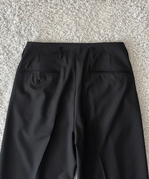 KAIKO(カイコー)の「KAIKO Wool wide slacks(スラックス・メンズ・ブラック/ライトブラウン・0/1/2)」の4枚目の写真