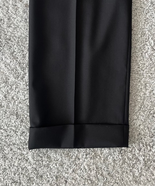 KAIKO(カイコー)の「KAIKO Wool wide slacks(スラックス・メンズ・ブラック/ライトブラウン・0/1/2)」の5枚目の写真