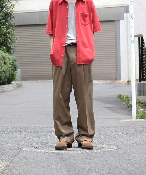 KAIKO(カイコー)の「KAIKO Wool wide slacks(スラックス・メンズ・ブラック/ライトブラウン・0/1/2/3)」の18枚目の写真