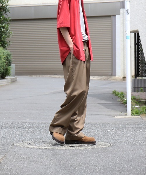 KAIKO(カイコー)の「KAIKO Wool wide slacks(スラックス・メンズ・ブラック/ライトブラウン・0/1/2/3)」の19枚目の写真