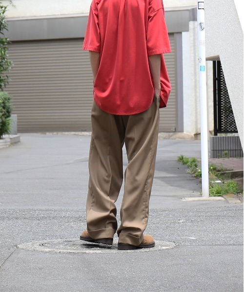 KAIKO(カイコー)の「KAIKO Wool wide slacks(スラックス・メンズ・ブラック/ライトブラウン・0/1/2/3)」の20枚目の写真