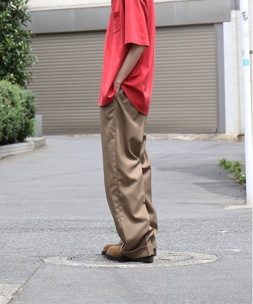 KAIKO(カイコー)の「KAIKO Wool wide slacks(スラックス・メンズ・ブラック/ライトブラウン・0/1/2/3)」の21枚目の写真