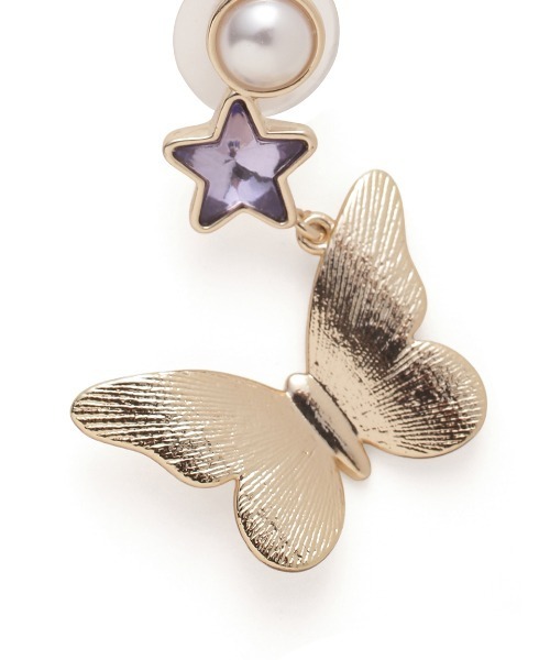 ANNA SUI（アナスイ）の「【LILY BROWN×ANNA SUI】バタフライスターピアス（ピアス（両耳用）・レディース・シルバー/ゴールド・FREE）」の9枚目の写真