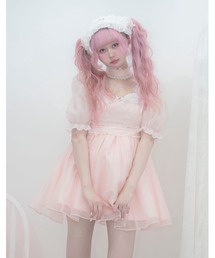 lacy tulle camisole onepiece（ワンピース）｜Fiorforte（フィオル