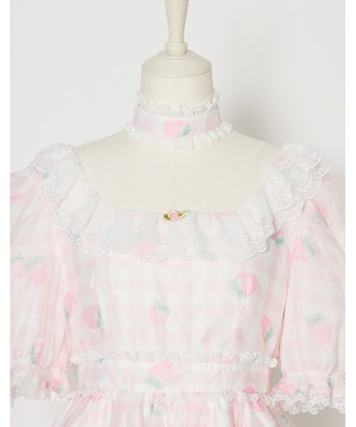 Fiorforte(フィオルフォルテ)の「baby doll onepiece(ワンピース・レディース・ピンク/ホワイト/チェック・FREE)」の10枚目の写真