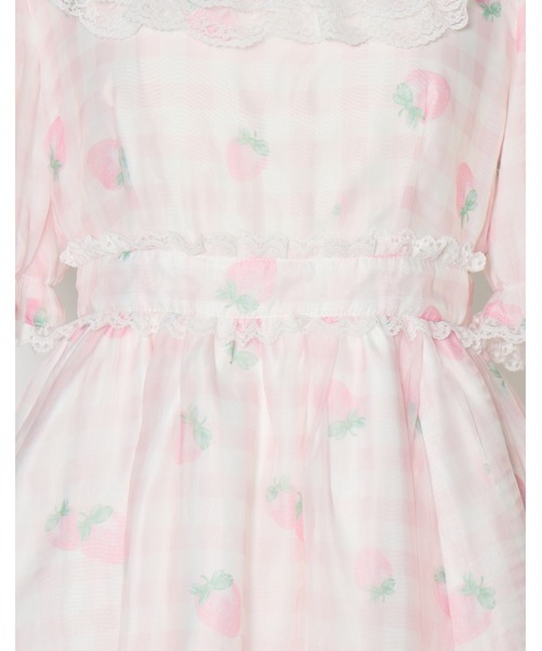 Fiorforte(フィオルフォルテ)の「baby doll onepiece(ワンピース・レディース・ピンク/ホワイト/チェック・FREE)」の12枚目の写真